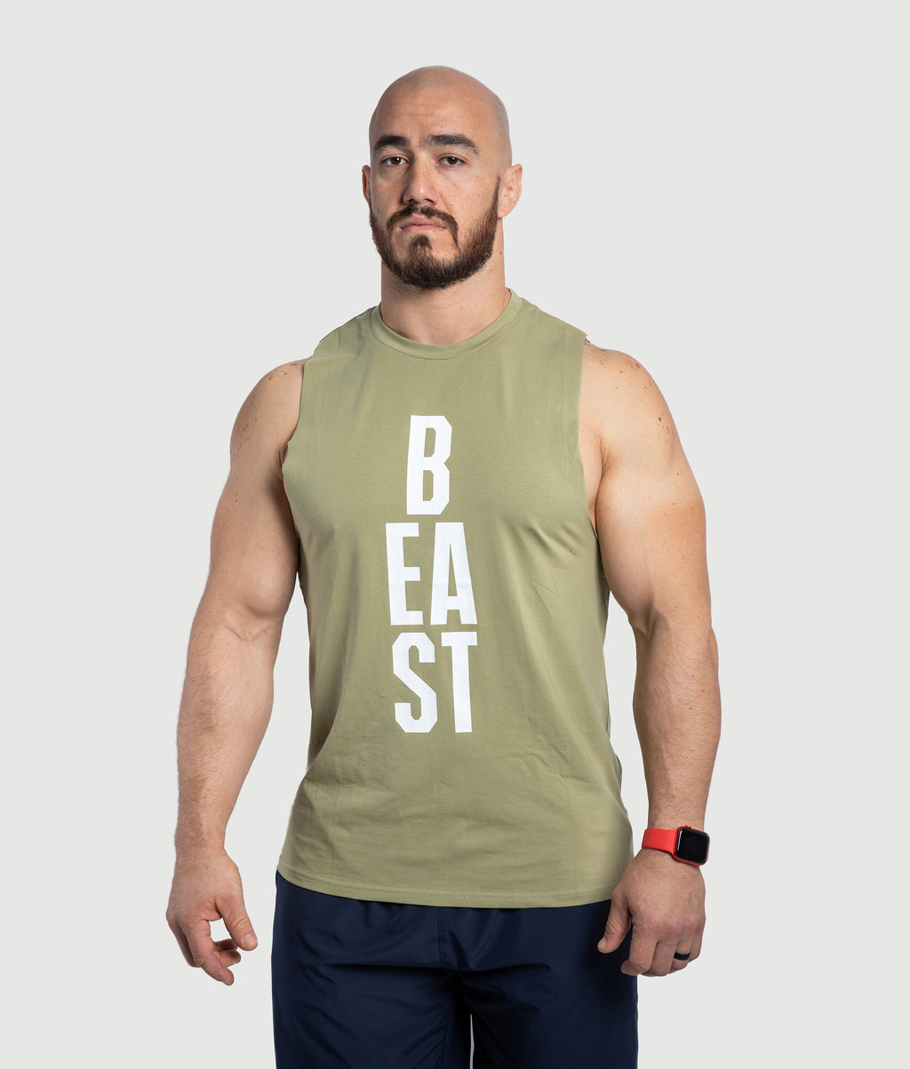 Shop Men's Sleeveless Shirts - Beast - Green